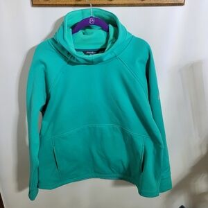Eddie Bauer First Ascent Outpace Fleece Lined Green Women’s Hoodie, Size 2X